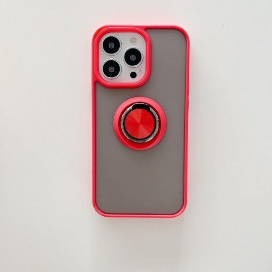Husa de protectie Flippy compatibila cu Apple iPhone 13,Defender cu prindere inel,Rosu - vivimall.ro