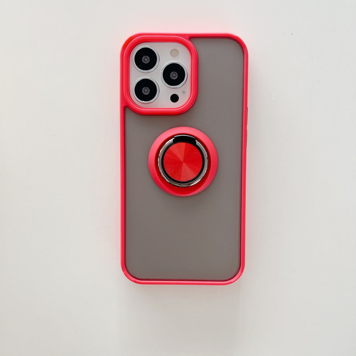 Husa de protectie Flippy compatibila cu Apple iPhone 13 Mini,Defender cu prindere inel,Rosu - vivimall.ro