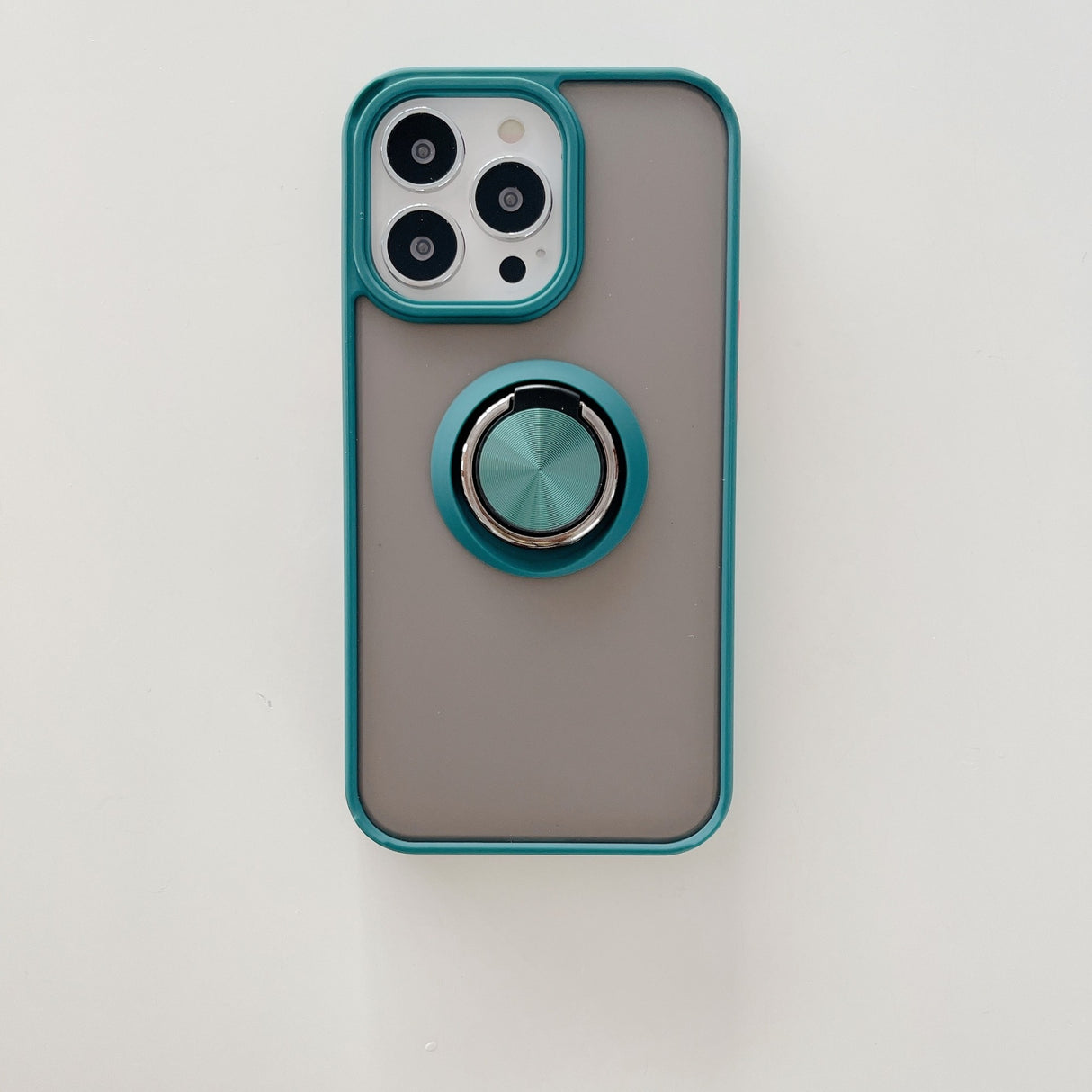 Husa de protectie Flippy compatibila cu Apple iPhone 13 Mini,Defender cu prindere inel,Verde - vivimall.ro