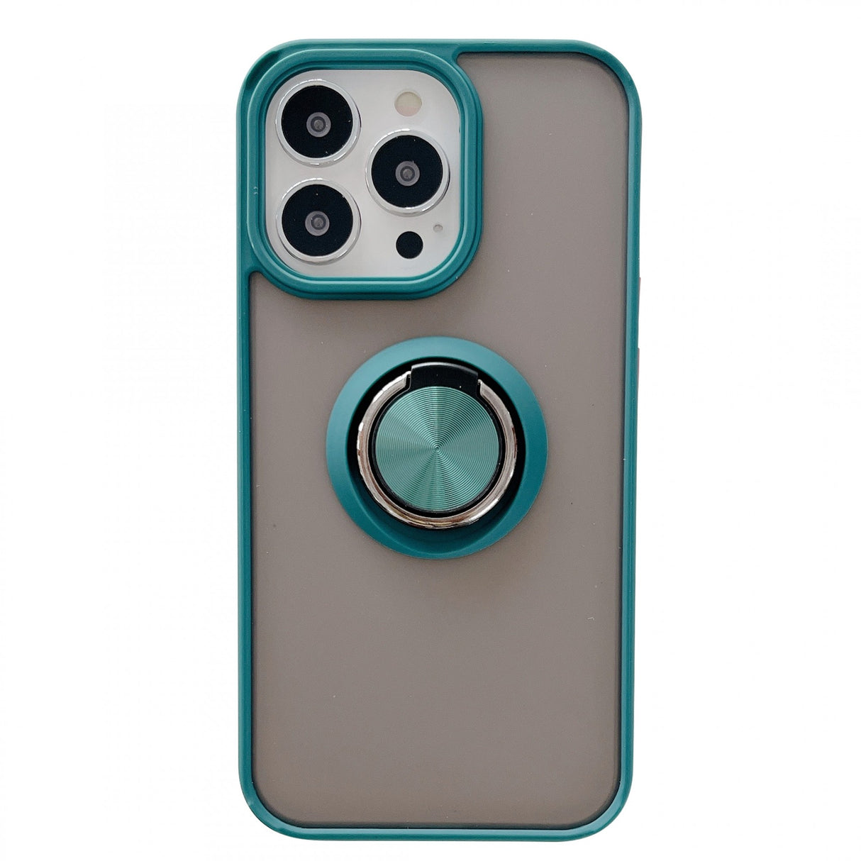 Husa de protectie Flippy compatibila cu Apple iPhone 13 Mini,Defender cu prindere inel,Verde - vivimall.ro