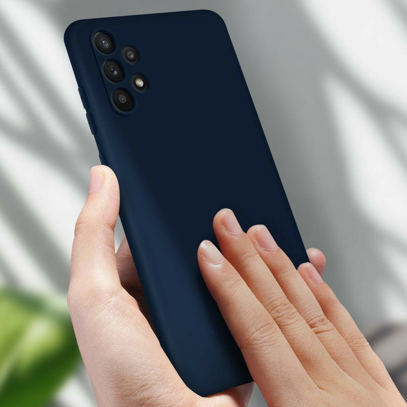 Husa de protectie Flippy compatibila cu Samsung Galaxy S21 Ultra Matte Tpu Albastru inchis - vivimall.ro