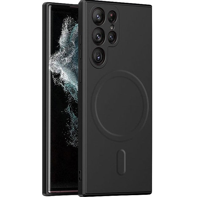 Husa de protectie Flippy, cu incarcare Wireless, Tehnologie Magsafe, pentru Samsung Galaxy S23 Plus , Negru - vivimall.ro