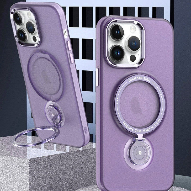 Husa de protectie Flippy, cu incarcare Wireless, Tehnologie Magsafe, TPU, Inel magnetic rotativ cu functie de suport, pentru Samsung Galaxy S23 Plus , Mov - vivimall.ro