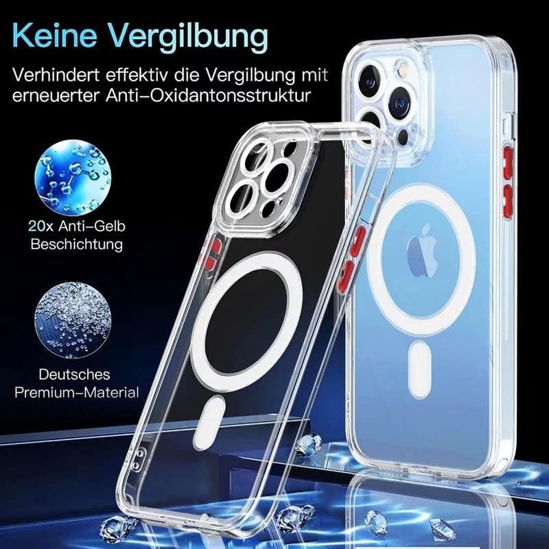 Husa de Protectie, Vivimall, pentru Apple iPhone 16 Pro Max, MagSafe, TPU, Antisoc, Rezistenta la Impact, Protectie Camera, Transparent - vivimall.ro