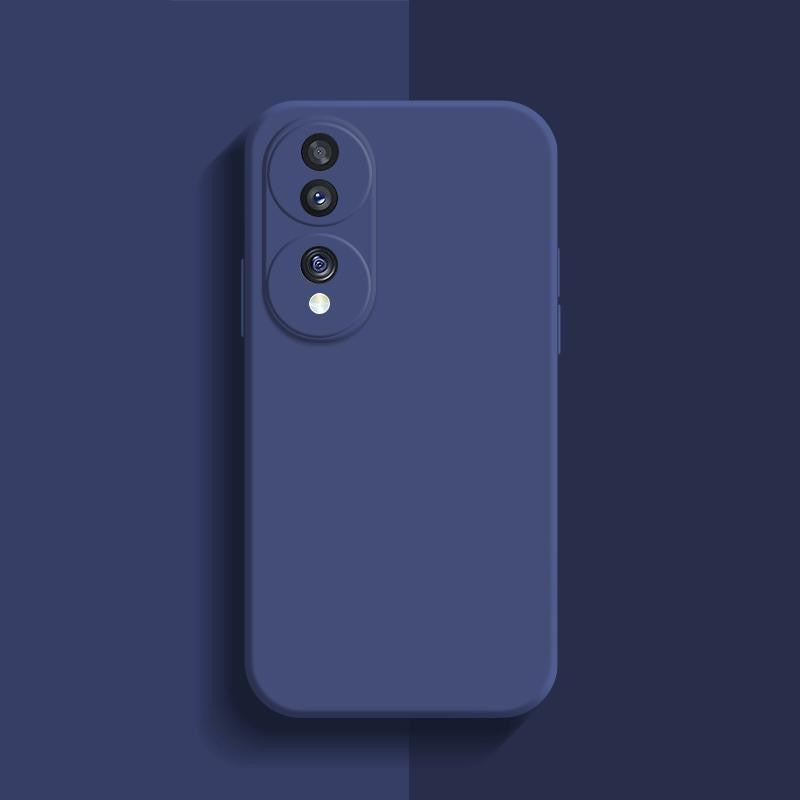 Husa de Protectie, Vivimall, pentru Honor 70, Liquid Silicone, cu Microfibra pe Interior, Protectie Antisoc, Compatibil Incarcare Wireless, Albastru - vivimall.ro