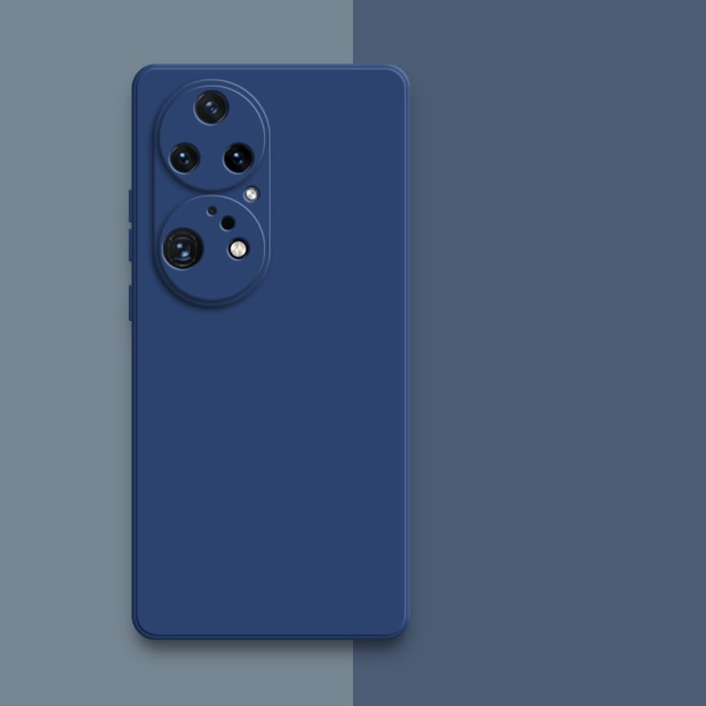 Husa de Protectie, Vivimall, pentru Huawei P60 Pro, Liquid Silicone, cu Microfibra pe Interior, Protectie Antisoc, Compatibil Incarcare Wireless, Albastru - vivimall.ro