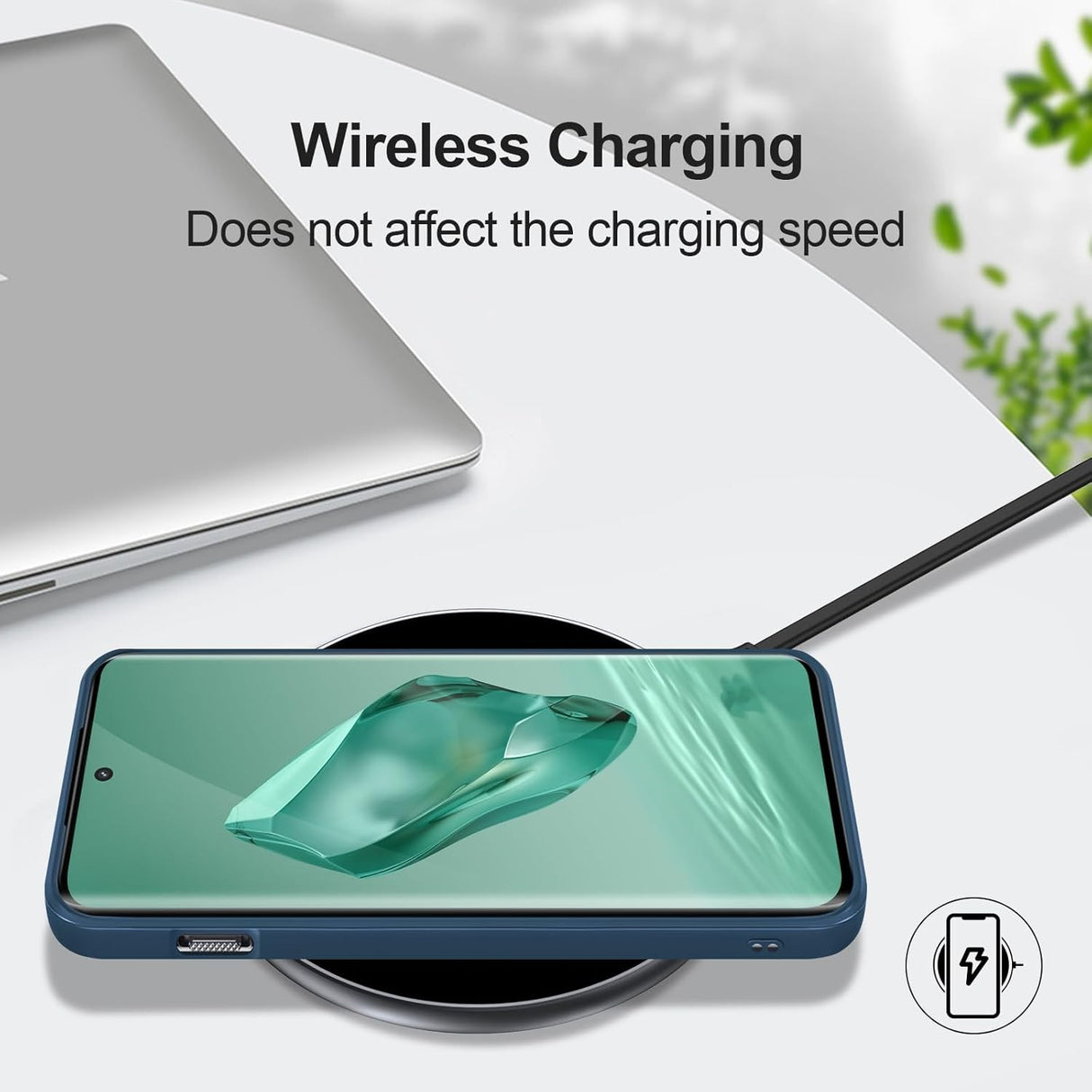 Husa de Protectie, Vivimall, pentru OnePlus 12 5G, Liquid Silicone, cu Microfibra pe Interior, Protectie Antisoc, Compatibil Incarcare Wireless, Albastru - vivimall.ro