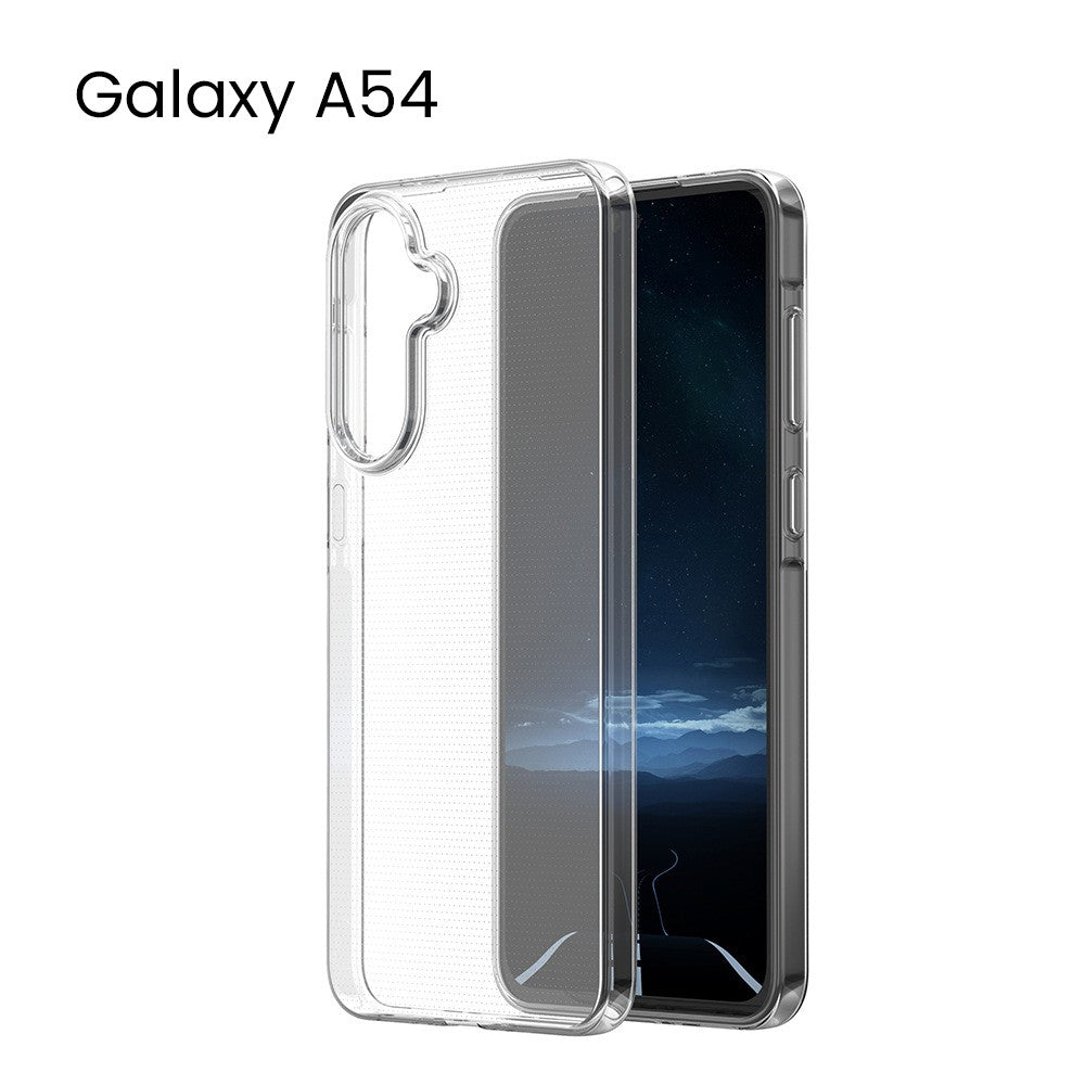 Husa de Protectie, Vivimall, Husa de Protectie pentru Samsung Galaxy A54 5G, tip Carcasa, subtire din Silicon TPU, 1mm, Protect Plus, Transparenta - vivimall.ro