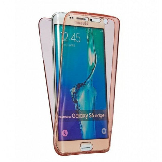 Husa de protectie Flippy® pentru Samsung J1 2016 Full Tpu 360 Roz Auriu - vivimall.ro