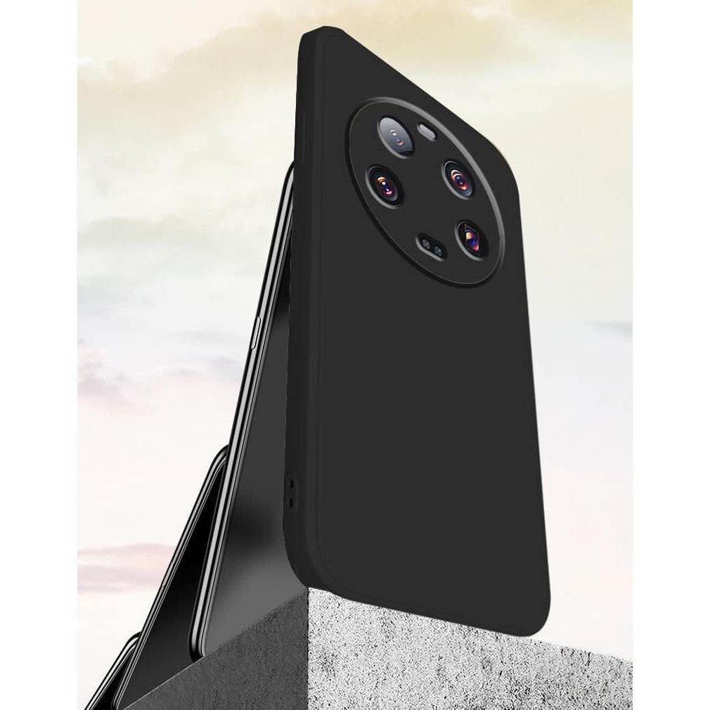Husa de Protectie, Vivimall, pentru Xiaomi 14 Ultra, Liquid Silicone, cu Microfibra pe Interior, Protectie Antisoc, Compatibil Incarcare Wireless, Negru - vivimall.ro