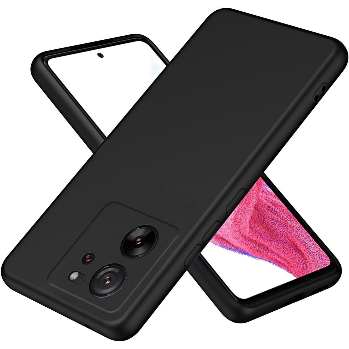 Husa de Protectie, Vivimall, pentru Xiaomi Redmi 13T, Liquid Silicone, cu Microfibra pe Interior, Protectie Antisoc, Compatibil Incarcare Wireless, Negru - vivimall.ro