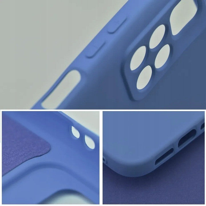 Husa de Protectie, Vivimall, pentru Xiaomi Redmi Note 13 5G, Liquid Silicone, cu Microfibra pe Interior, Protectie Antisoc, Compatibil Incarcare Wireless, Albastru - vivimall.ro
