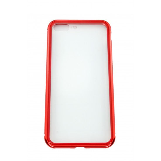 Husa de protectie Magnetic 360 pentru Apple iPhone 7, Rosu - vivimall.ro