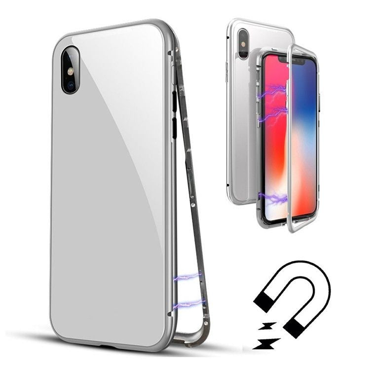 Husa de protectie Magnetic 360 pentru Apple iPhone XR, Argintiu - vivimall.ro