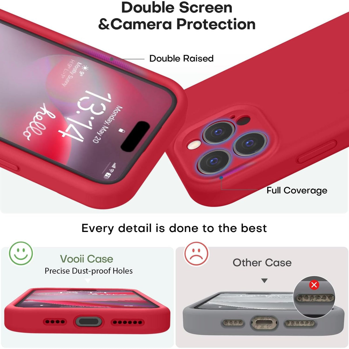 Husa de Protectie Matte TPU, Flippy, pentru Realme C53, Protectie Camera, Antisoc, Antizgariere, Antialunecare, Acoperire Completa, Rosu - vivimall.ro