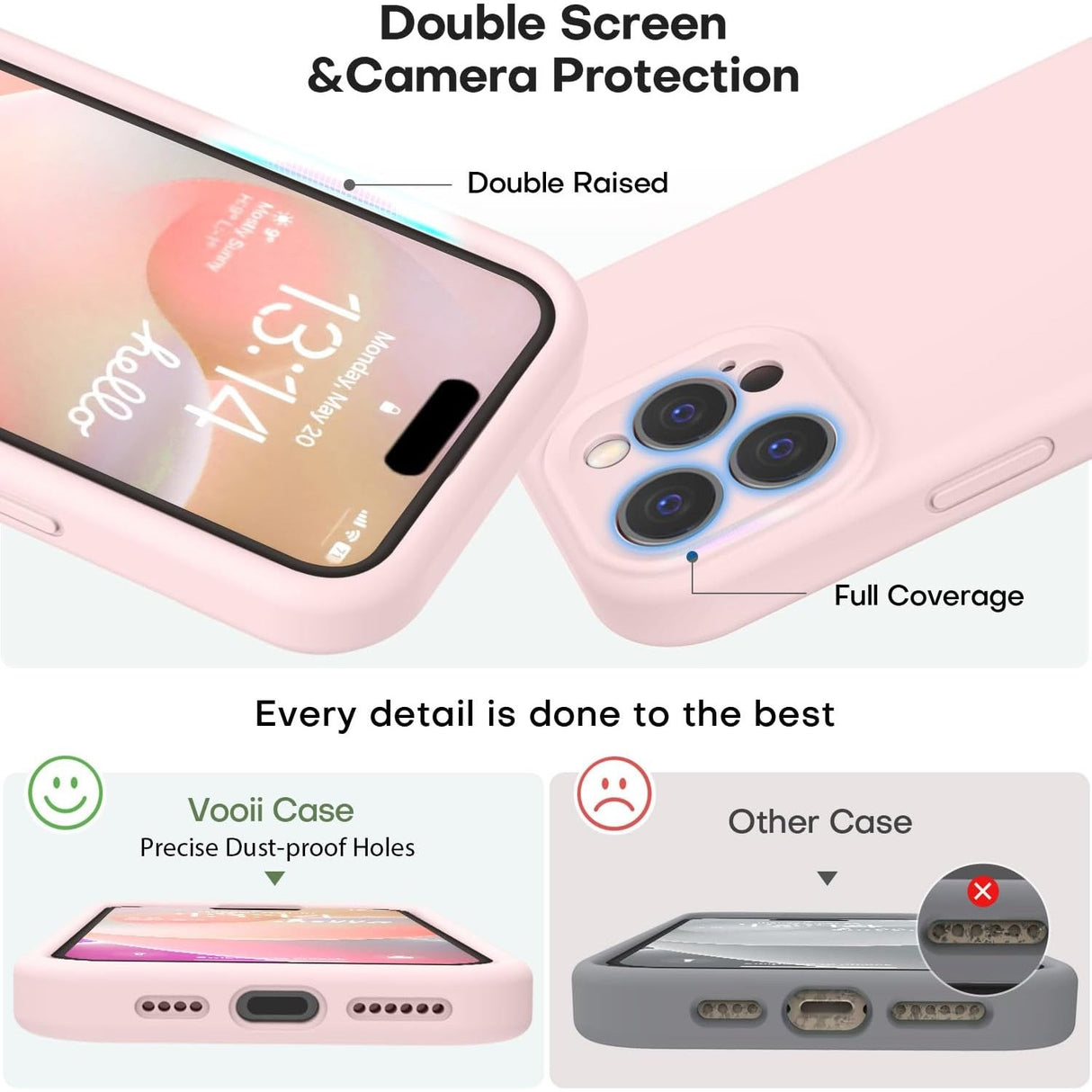 Husa de Protectie Matte TPU, Flippy, pentru Realme C55, Protectie Camera, Antisoc, Antizgariere, Antialunecare, Acoperire Completa, Roz - vivimall.ro