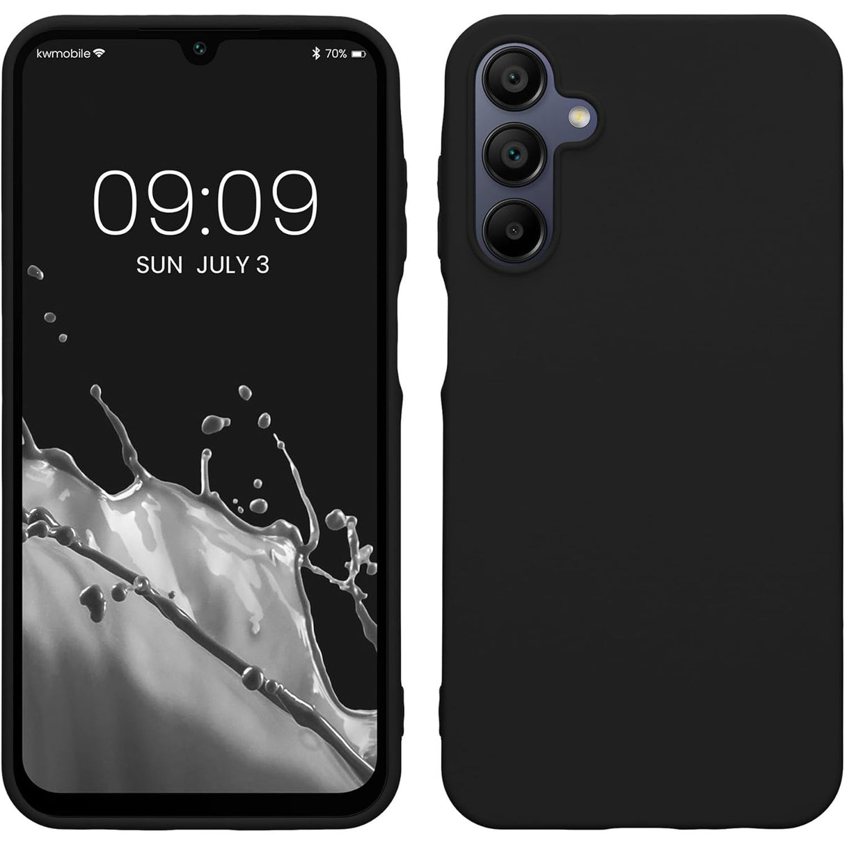 Husa de Protectie Matte TPU, Vivimall, pentru Samsung Galaxy A55 5G, Protectie Camera, Antisoc, Antizgariere, Antialunecare, Acoperire Completa, Negru - vivimall.ro