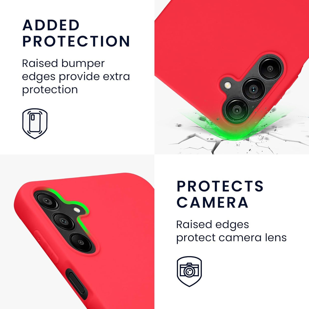 Husa de Protectie Matte TPU, Vivimall, pentru Samsung Galaxy S24 FE, Protectie Camera, Antisoc, Antizgariere, Antialunecare, Acoperire Completa, Rosu - vivimall.ro