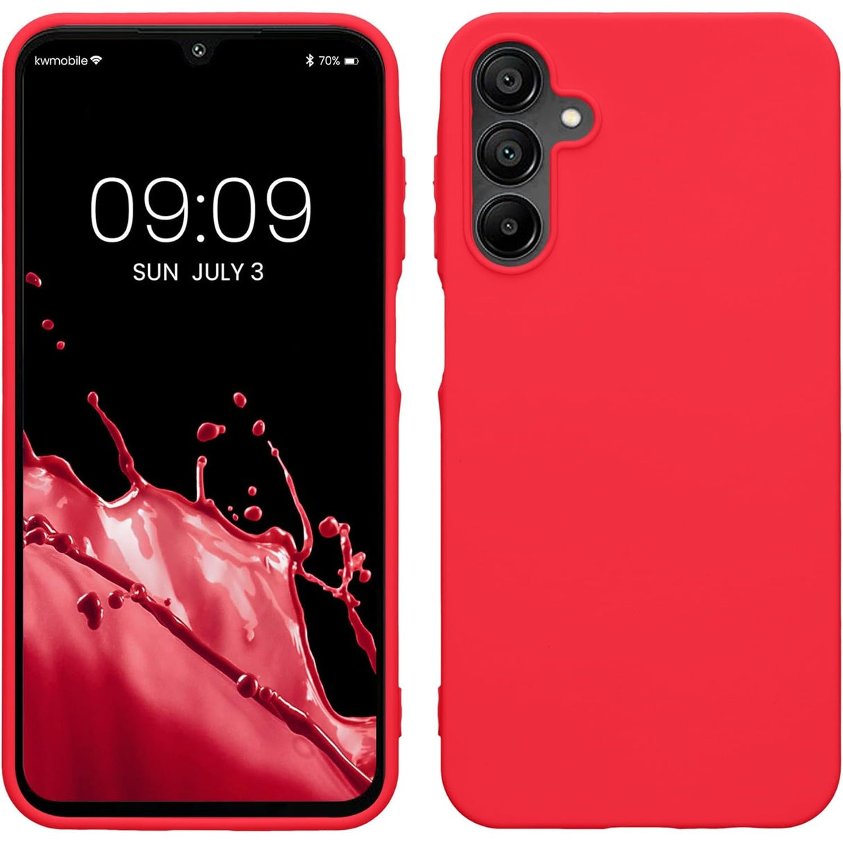 Husa de Protectie Matte TPU, Vivimall, pentru Xiaomi Redmi 13C, Protectie Camera, Antisoc, Antizgariere, Antialunecare, Acoperire Completa, Rosu - vivimall.ro