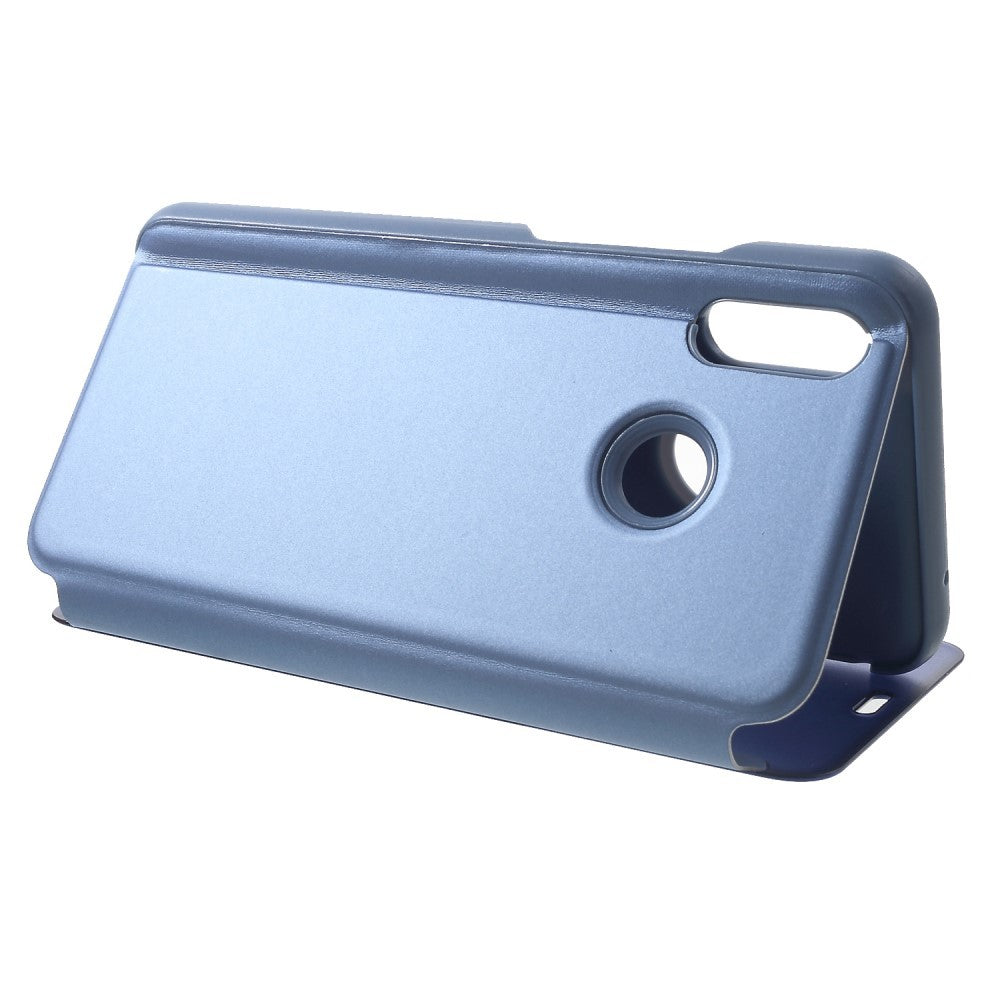 Husa de protectie pentru Huawei P Smart Flip Cover Oglinda Albastru - vivimall.ro