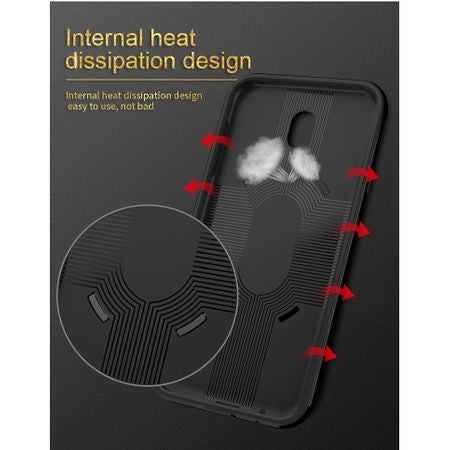 Husa de protectie pentru Samsung Galaxy J5 2017 Ipaky Ring Negru - vivimall.ro