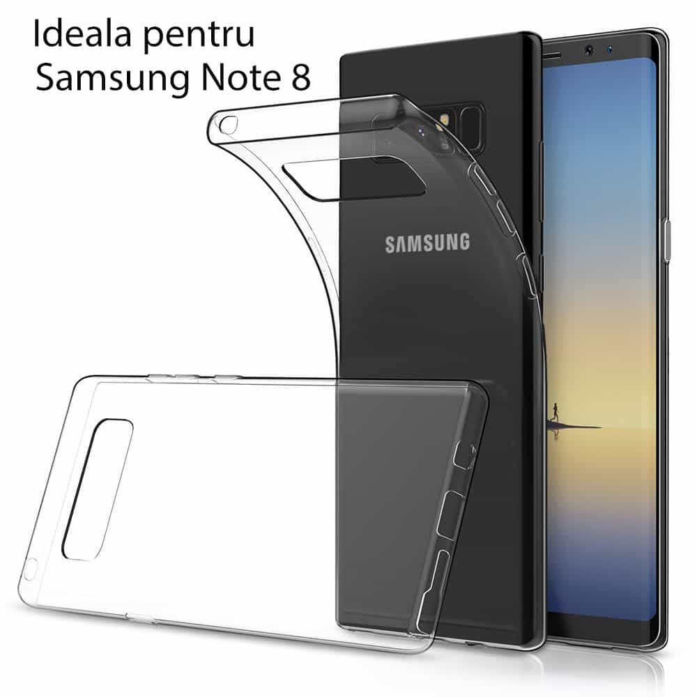 Husa de protectie pentru Samsung Galaxy Note 8 G-CASE Transparent - vivimall.ro