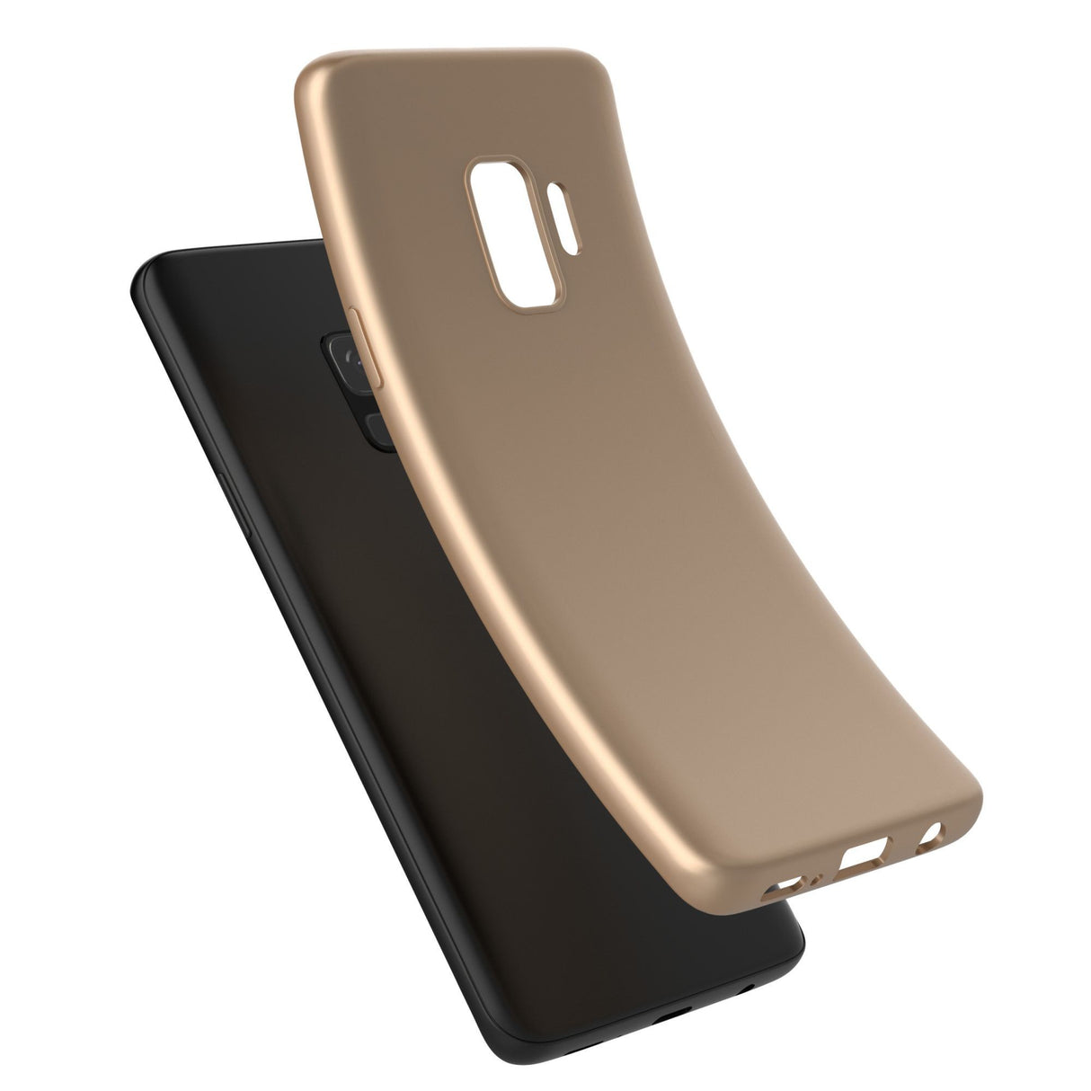 Husa de protectie pentru Samsung Galaxy S9 Luxury Case Auriu - vivimall.ro