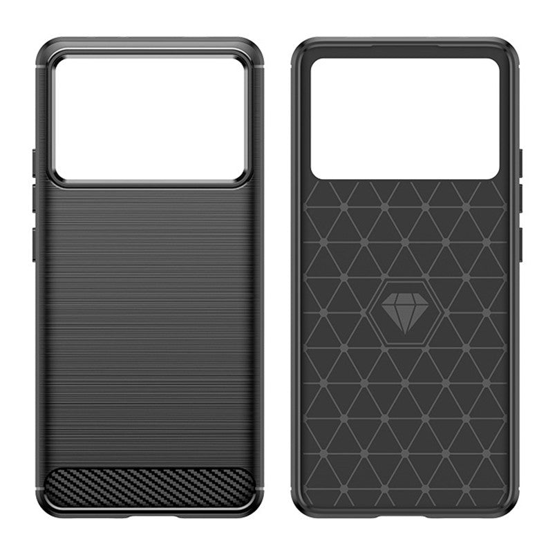 Husa de Protectie pentru Xiaomi Redmi Note 13C 5G, Vivimall, Protectie 360, din TPU cu element de Carbon, Anti Alunecare, 1.8 mm, Negru - vivimall.ro