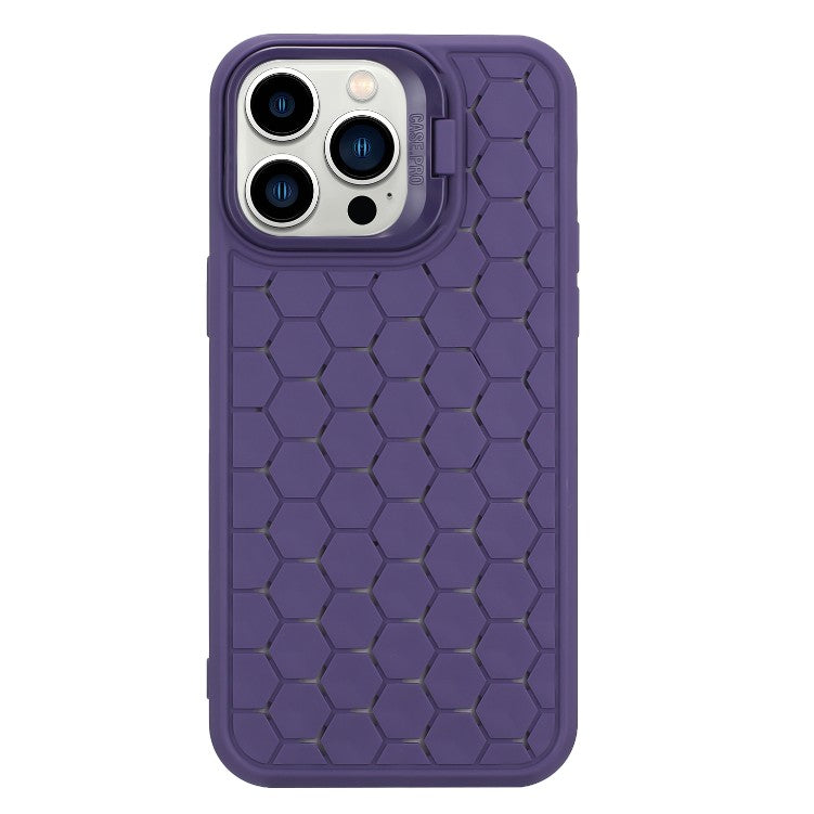Husa de Protectie TPU, Vivimall, pentru Apple iPhone 14 Plus, 3D Cube, cu Inel, Protectie Camera, Antisoc, Antizgariere, Antialunecare, Acoperire Completa, Mov - vivimall.ro