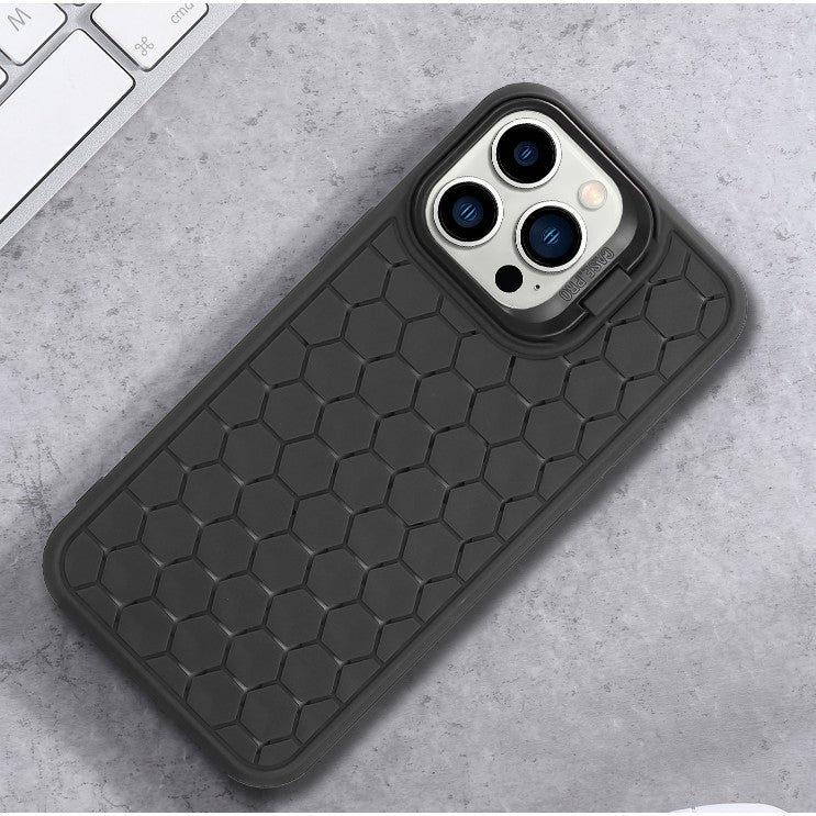 Husa de Protectie TPU, Flippy, pentru Apple iPhone 15 Plus, 3D Cube, cu Inel, Protectie Camera, Antisoc, Antizgariere, Antialunecare, Acoperire Completa, Negru - vivimall.ro