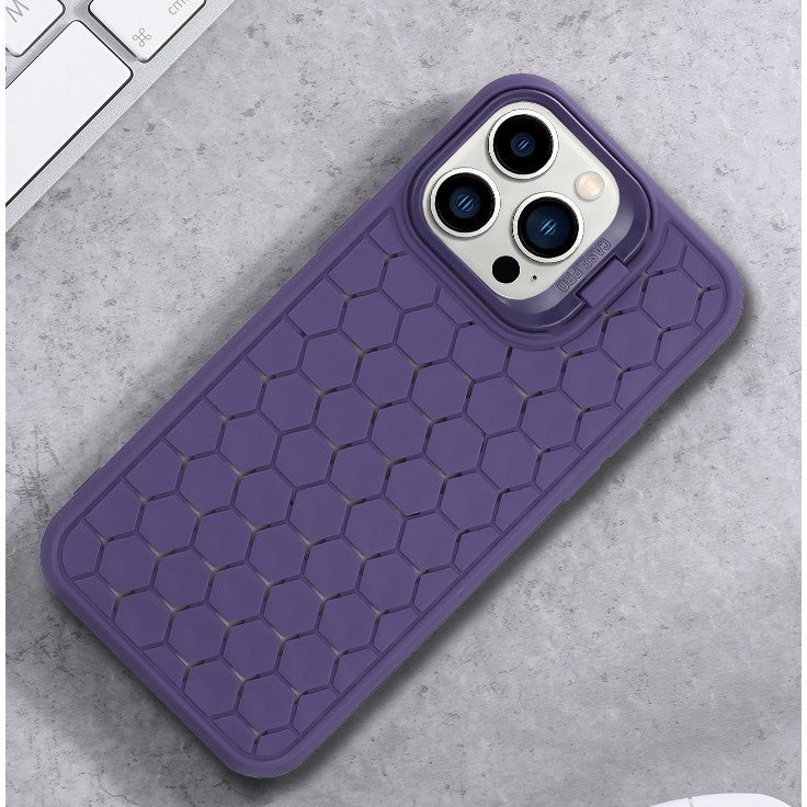 Husa de Protectie TPU, Vivimall, pentru Samsung Galaxy S23, 3D Cube, cu Inel, Protectie Camera, Antisoc, Antizgariere, Antialunecare, Acoperire Completa, Mov - vivimall.ro