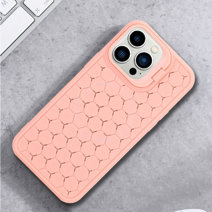 Husa de Protectie TPU, Vivimall, pentru Samsung Galaxy S23 Ultra, 3D Cube, cu Inel, Protectie Camera, Antisoc, Antizgariere, Antialunecare, Acoperire Completa, Roz - vivimall.ro