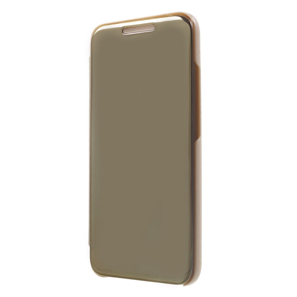 Husa Huawei Mate 20 Lite Flip Cover Oglinda Auriu - vivimall.ro