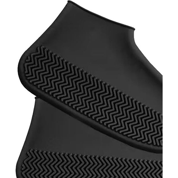 Husa Incaltaminte, Vivimall, Impermeabila, Antiderapanta, din Latex, 13 x 13 x 2 cm, Marime L 41-47 cm, Negru - vivimall.ro