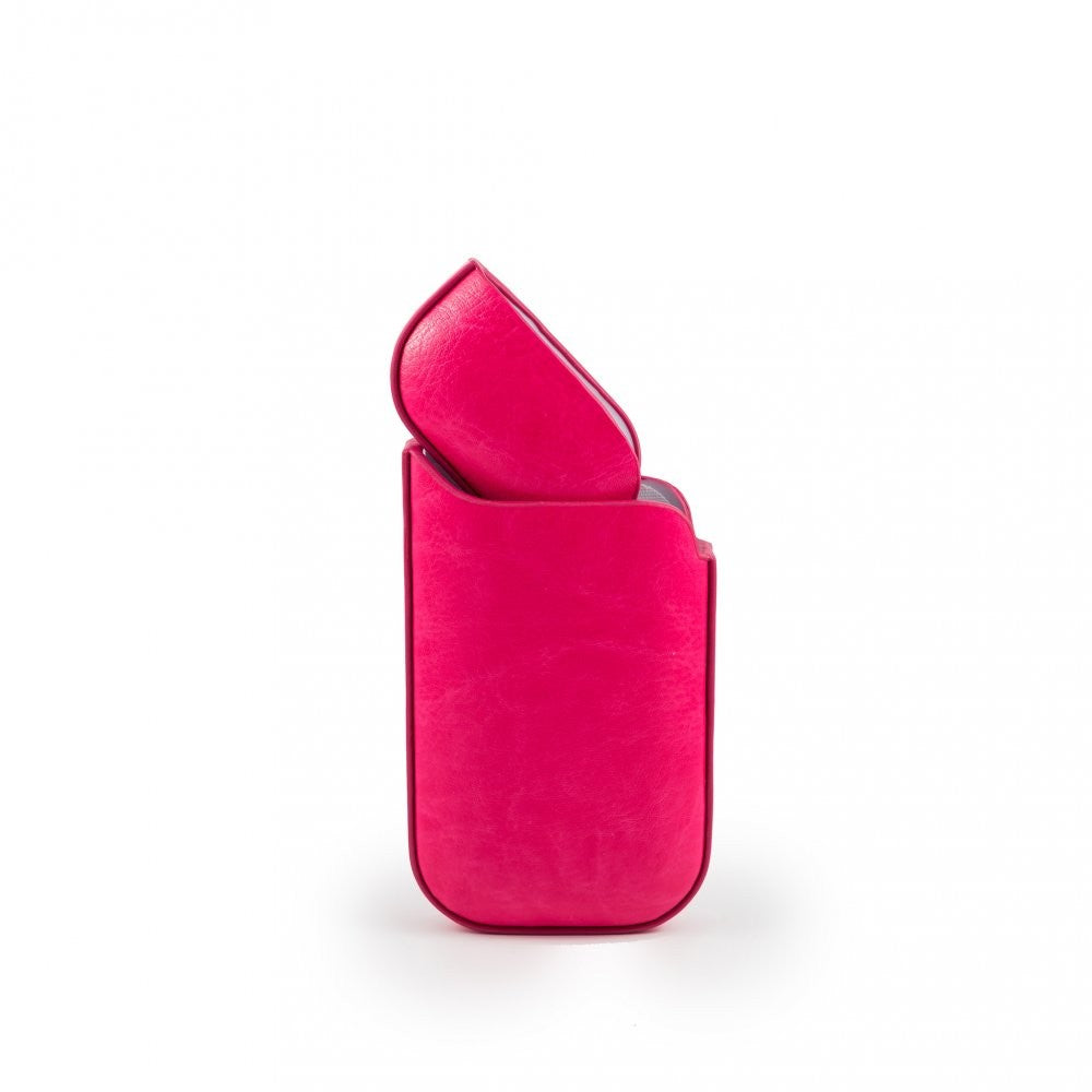 Husa Vivimall pentru IQOS 2.4 Plus, Capac de Protectie, Anti Soc si Zgarieturi, din Piele Ecologica, 43 g, 12 x 6 x 2.5 cm, Roz - vivimall.ro