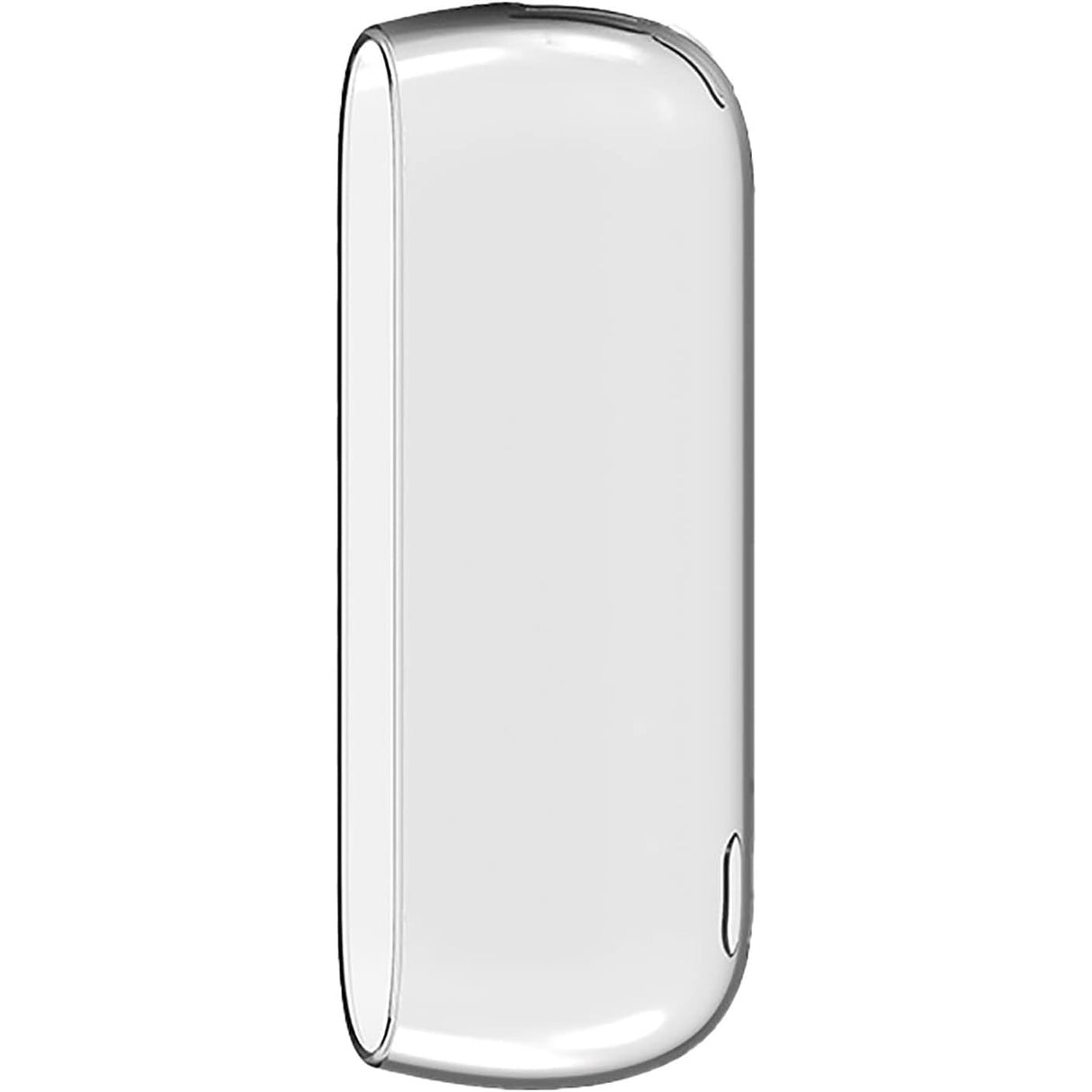 Carcasă anti-șoc IQOS Iluma, material TPU flexibil, vedere laterală, culoare negru transparent