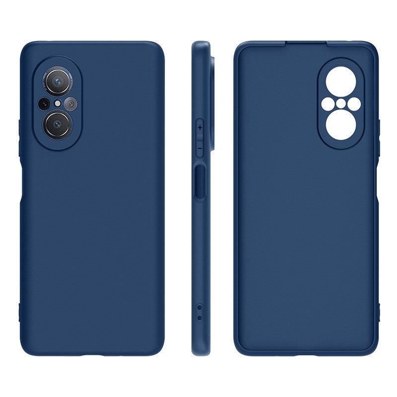 Husa Matte TPU pentru Huawei NOVA 9 SE, Flippy, Silicon Slim, Protectie Antisoc, Navy Blue - vivimall.ro