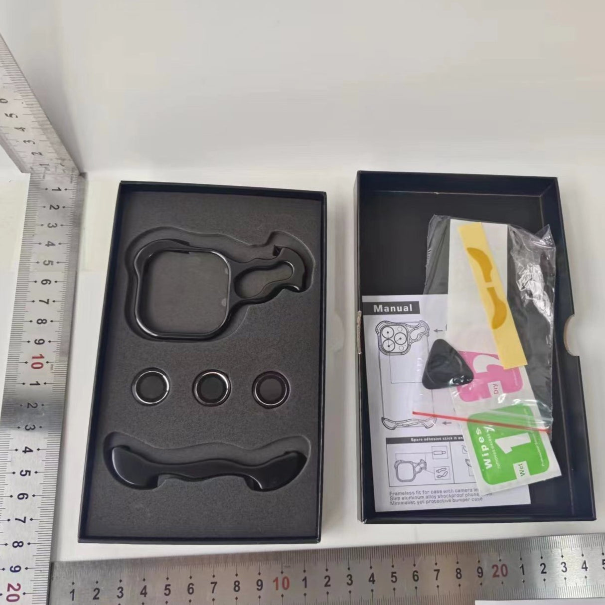 Husa Metalica Compatibila cu iPhone 15 Pro Max, Protectie pentru Colturile Telefonului si Camera, Lentile pentru Obiective, Aliaj, Antisoc, Antizgariere, Negru - vivimall.ro