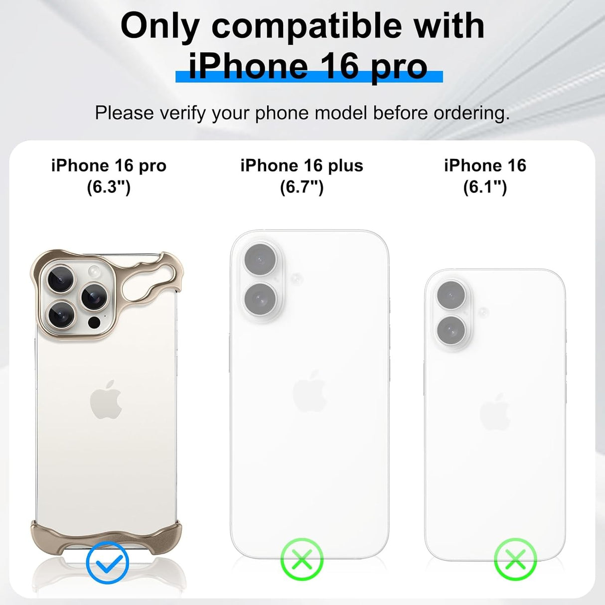 Husa Metalica Compatibila cu iPhone 16 Pro, Vivimall, Protectie pentru Colturile Telefonului si Camera, Aliaj, Antisoc, Antizgariere, Auriu - vivimall.ro