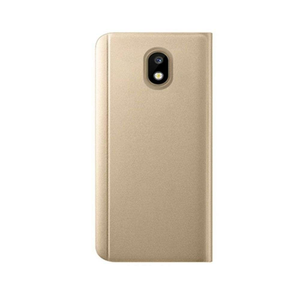 Husa Oppo A91 Flip Cover Oglinda Auriu - vivimall.ro