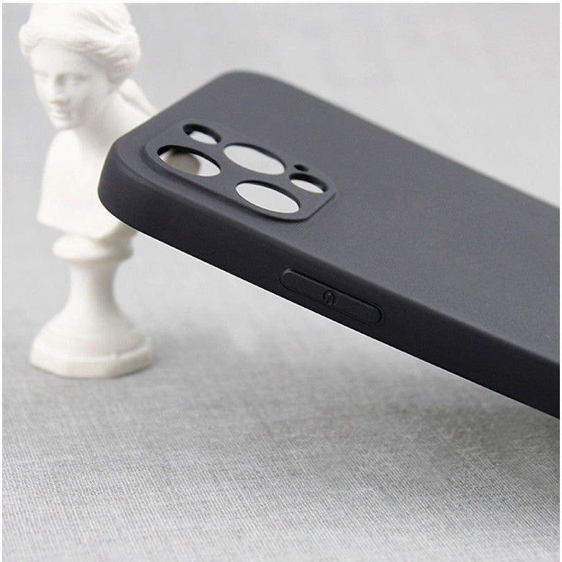 Husa pentru Samsung Galaxy A03 4G, Flippy, Liquid Silicone, cu Microfibra pe interior, Protectie Antisoc, Negru - vivimall.ro