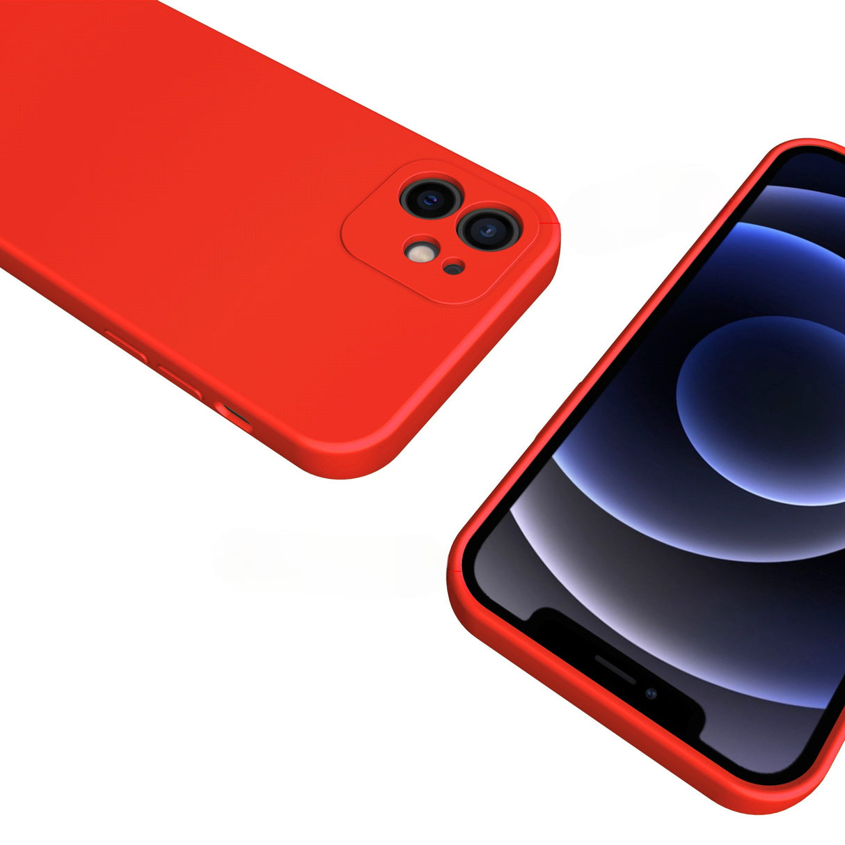 Husa pentru Samsung Galaxy A13 4G, Flippy, Liquid Silicone, cu Microfibra pe interior, Protectie Antisoc, Rosu - vivimall.ro