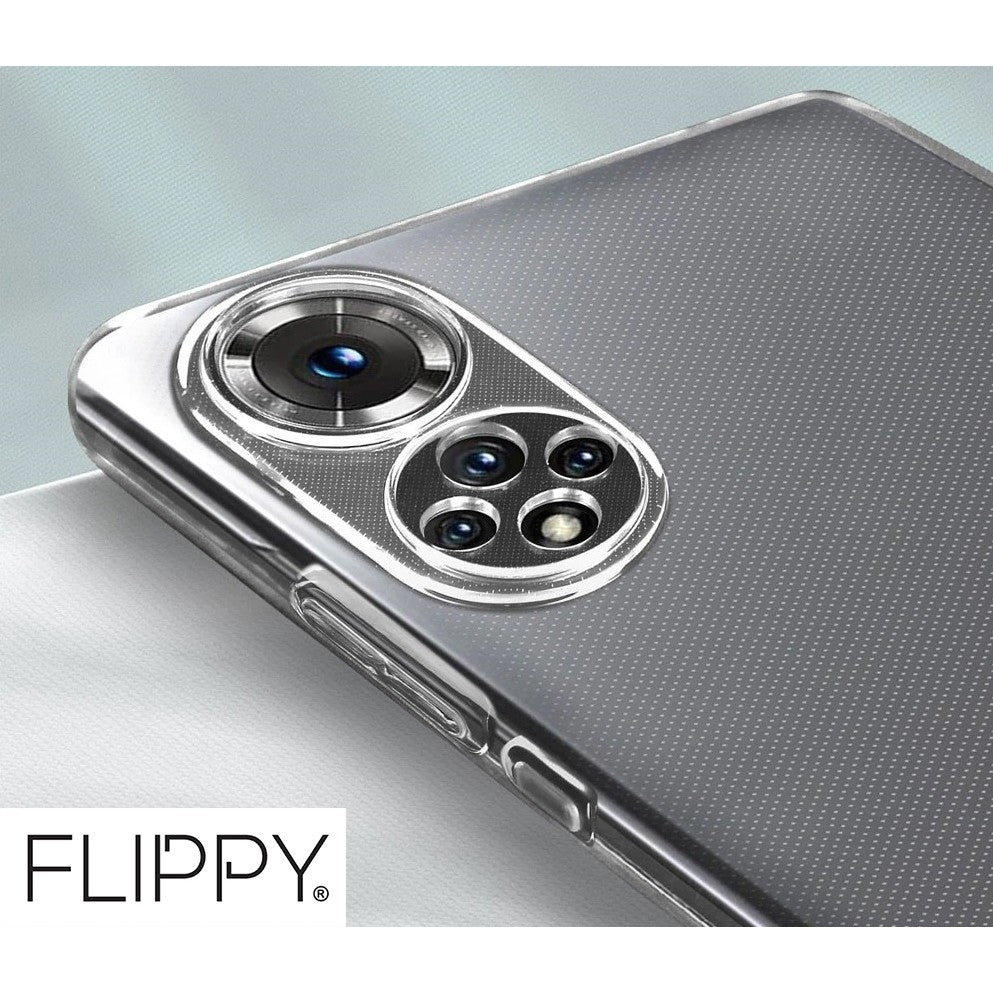 Husa Protect Plus pentru Huawei NOVA 9 SE, Flippy, Silicon Subtire, Transparenta - vivimall.ro