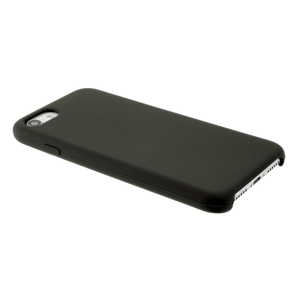 Husa protectie compatibila cu Apple iPhone 7/8/SE 2020 Liquid Silicone Case Negru - vivimall.ro