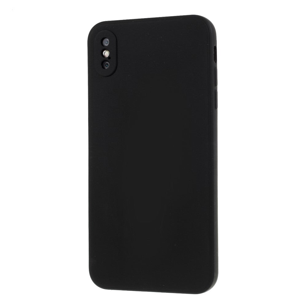 Husa protectie compatibila cu Apple iPhone X Liquid Silicone Case Negru - vivimall.ro