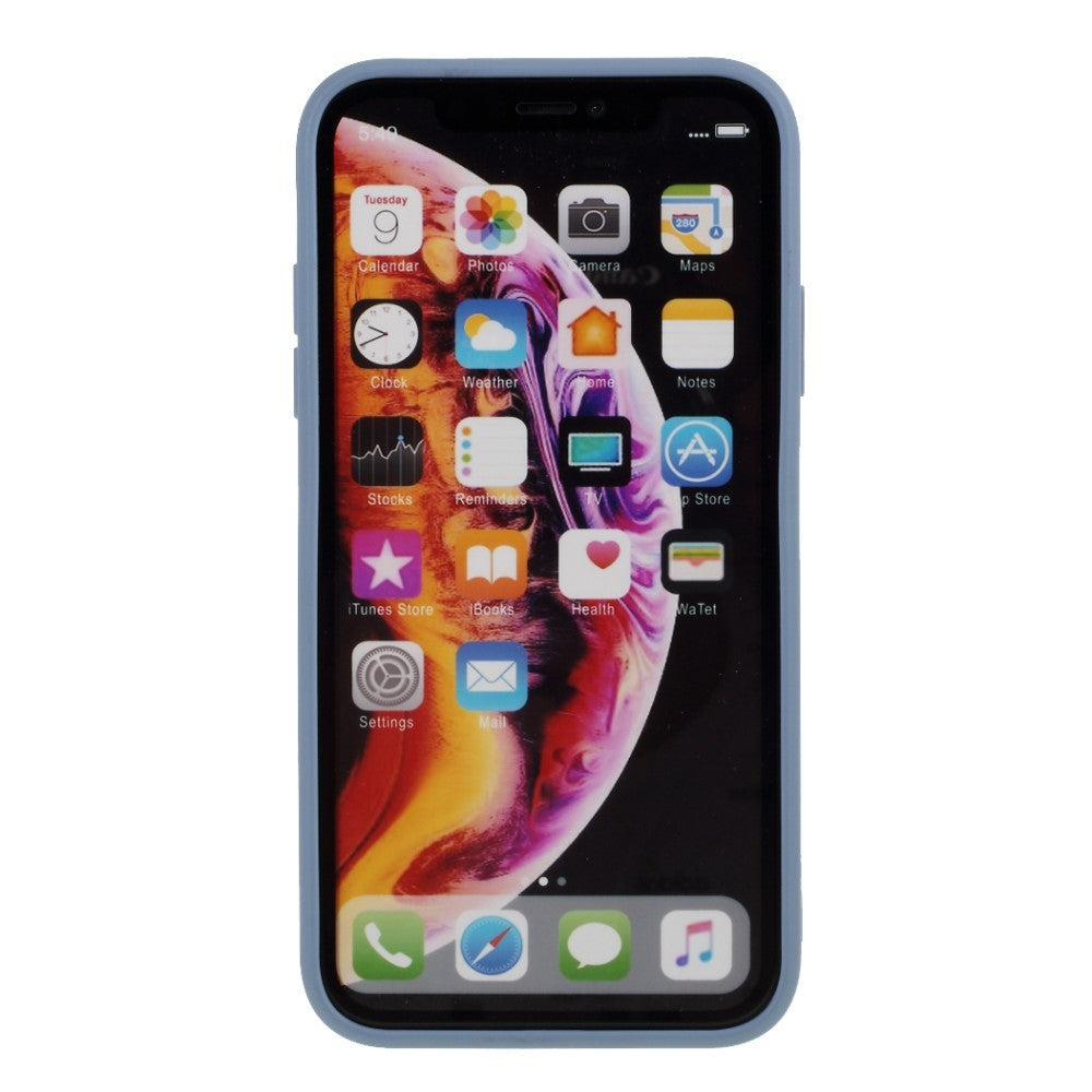 Husa protectie compatibila cu Apple iPhone XR Liquid Silicone Case Albastru inchis - vivimall.ro