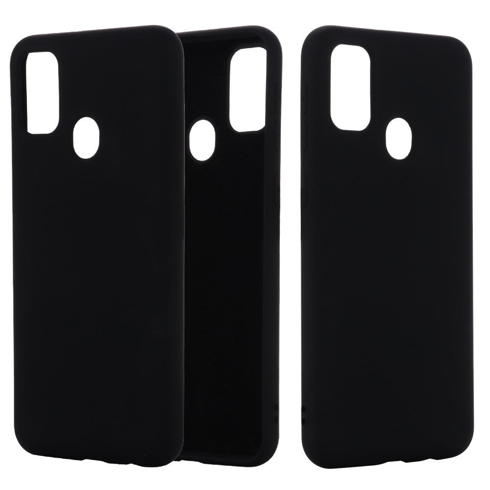 Husa protectie compatibila cu Huawei P Smart 2020 Liquid Silicone Case Negru - vivimall.ro