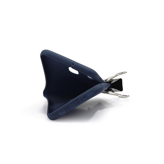 Husa protectie compatibila cu Samsung A20E Liquid Silicone Case Albastru inchis - vivimall.ro