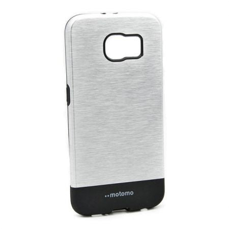Husa protectie compatibila cu Samsung Galaxy S6 Edge Plus Motomo V4 Argintiu - vivimall.ro