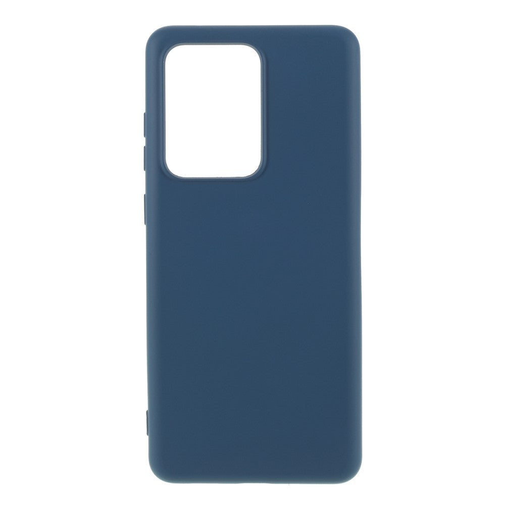 Husa protectie compatibila cu Samsung S20 Ultra Liquid Silicone Case Albastru inchis - vivimall.ro